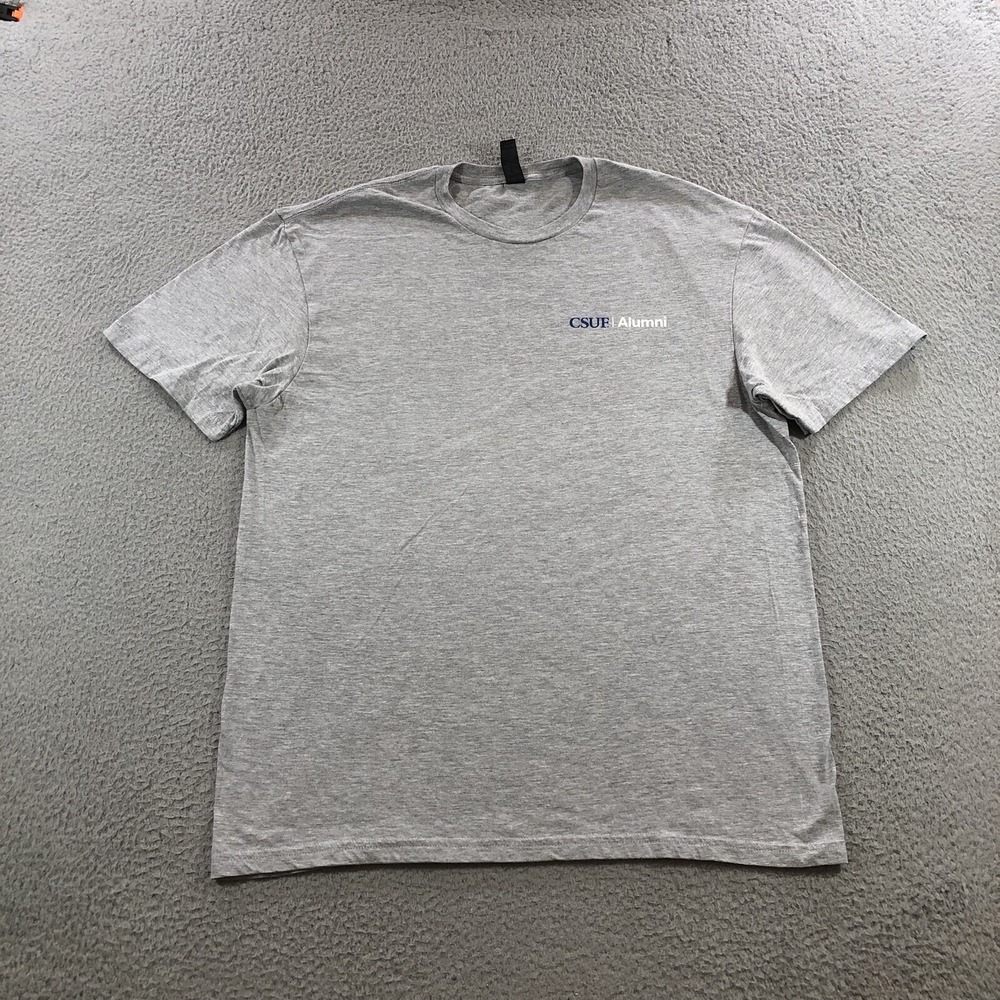 Csuf Alumni T Shirt Men's L Gray College Fullerton